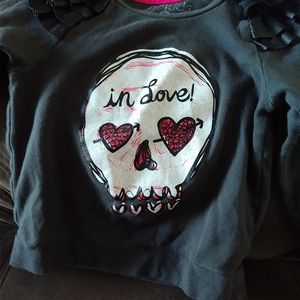 Fab Kids ruffled shoulder sweatshirt